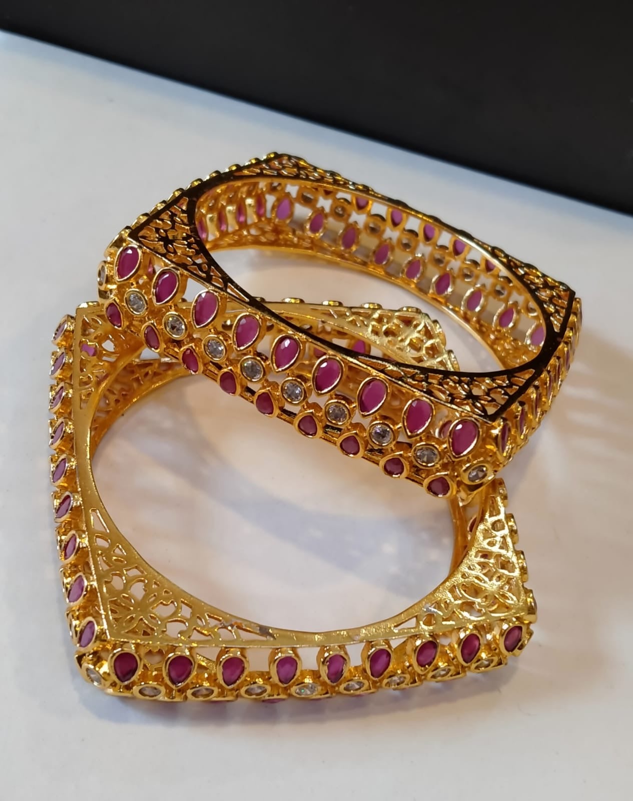 *Ruby Square Bangles*