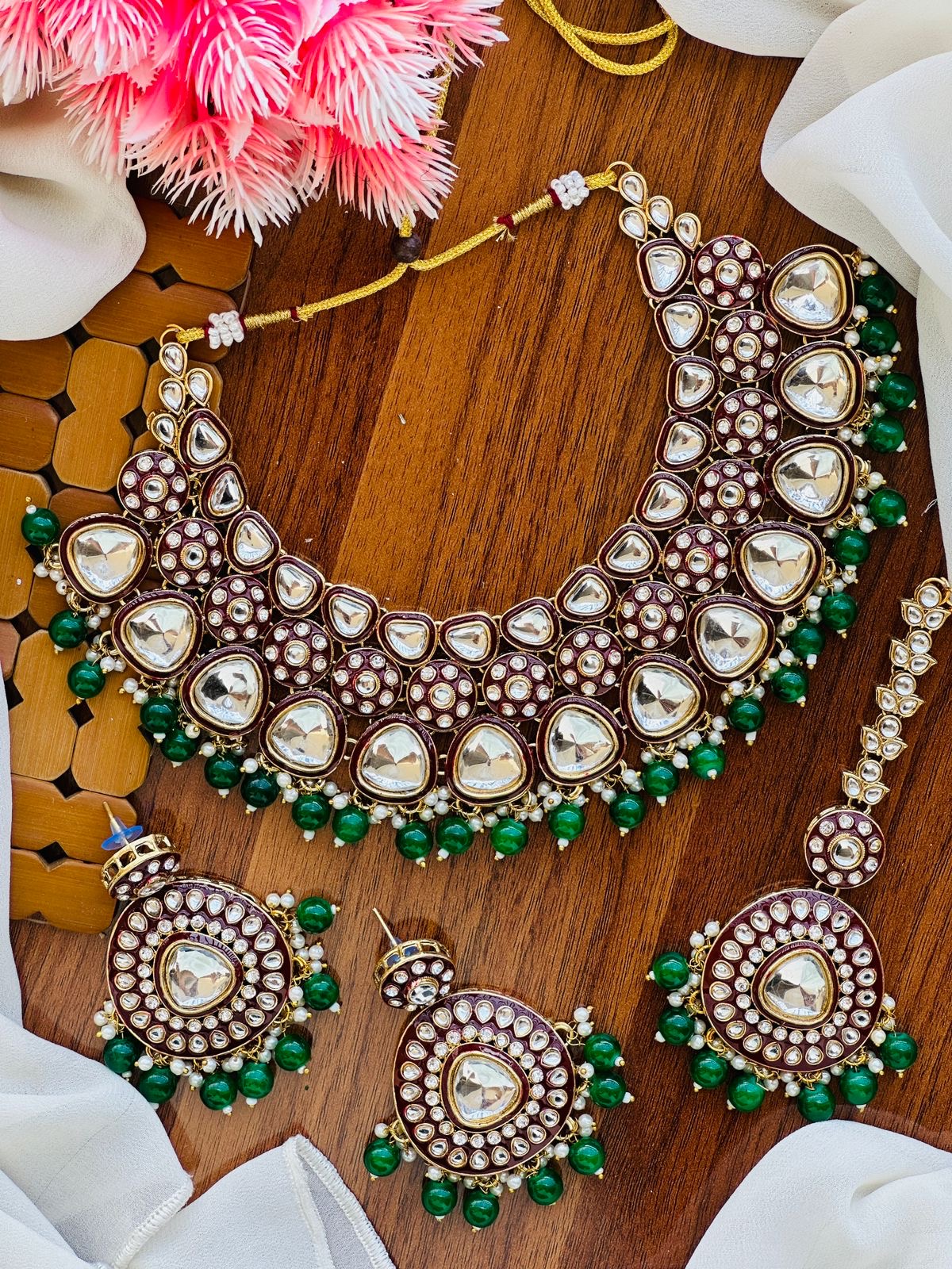 Handmade dabbiii Kundan set