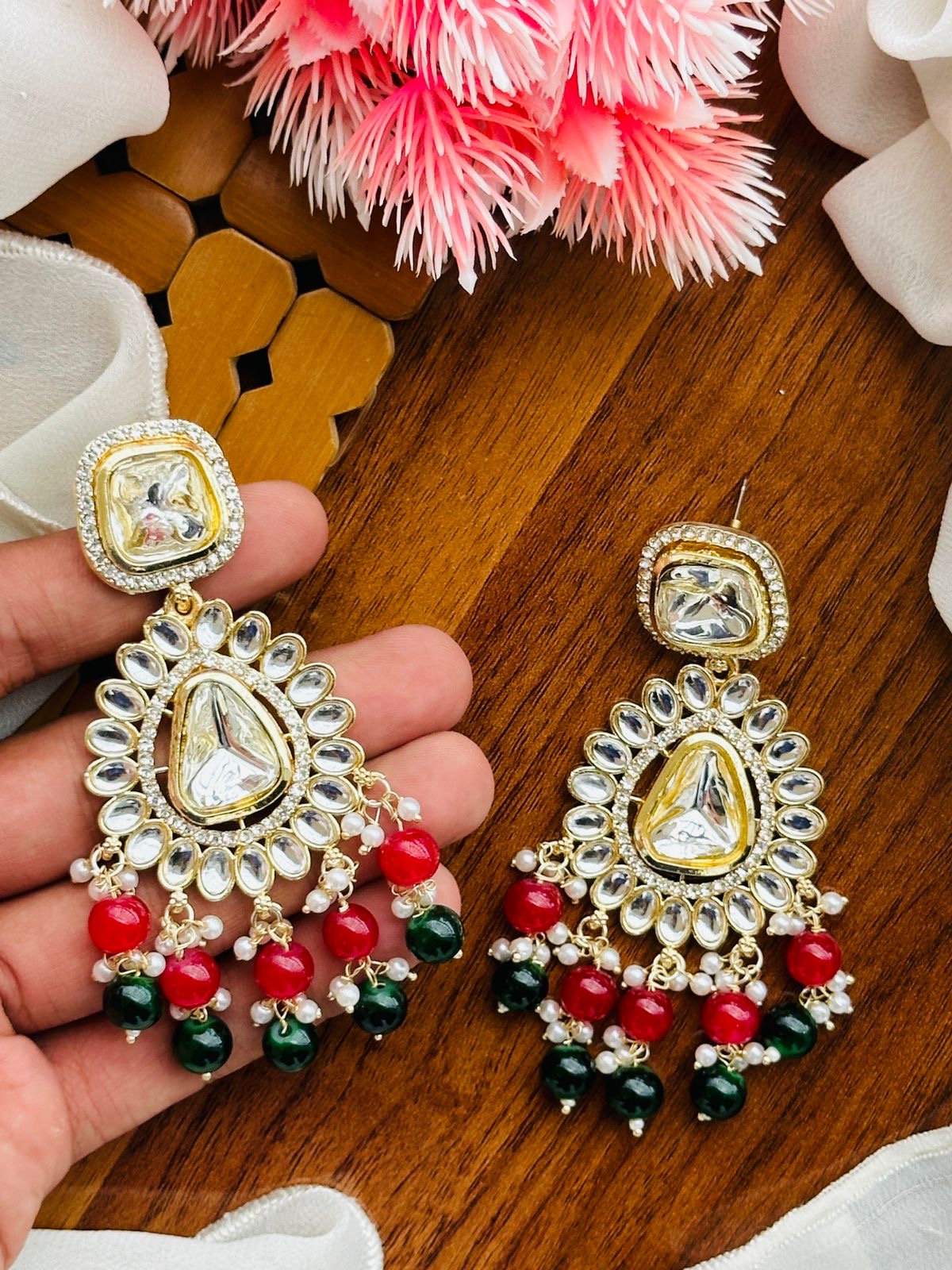 Dabbi kundan earrings