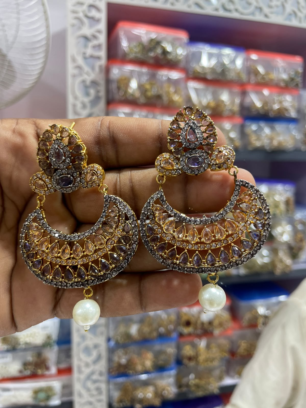 Designer collection Handmade stone with turkish work chokkar set