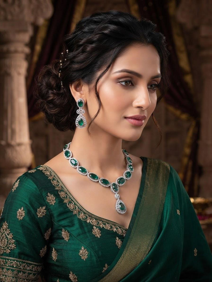 Necklace sets zircon