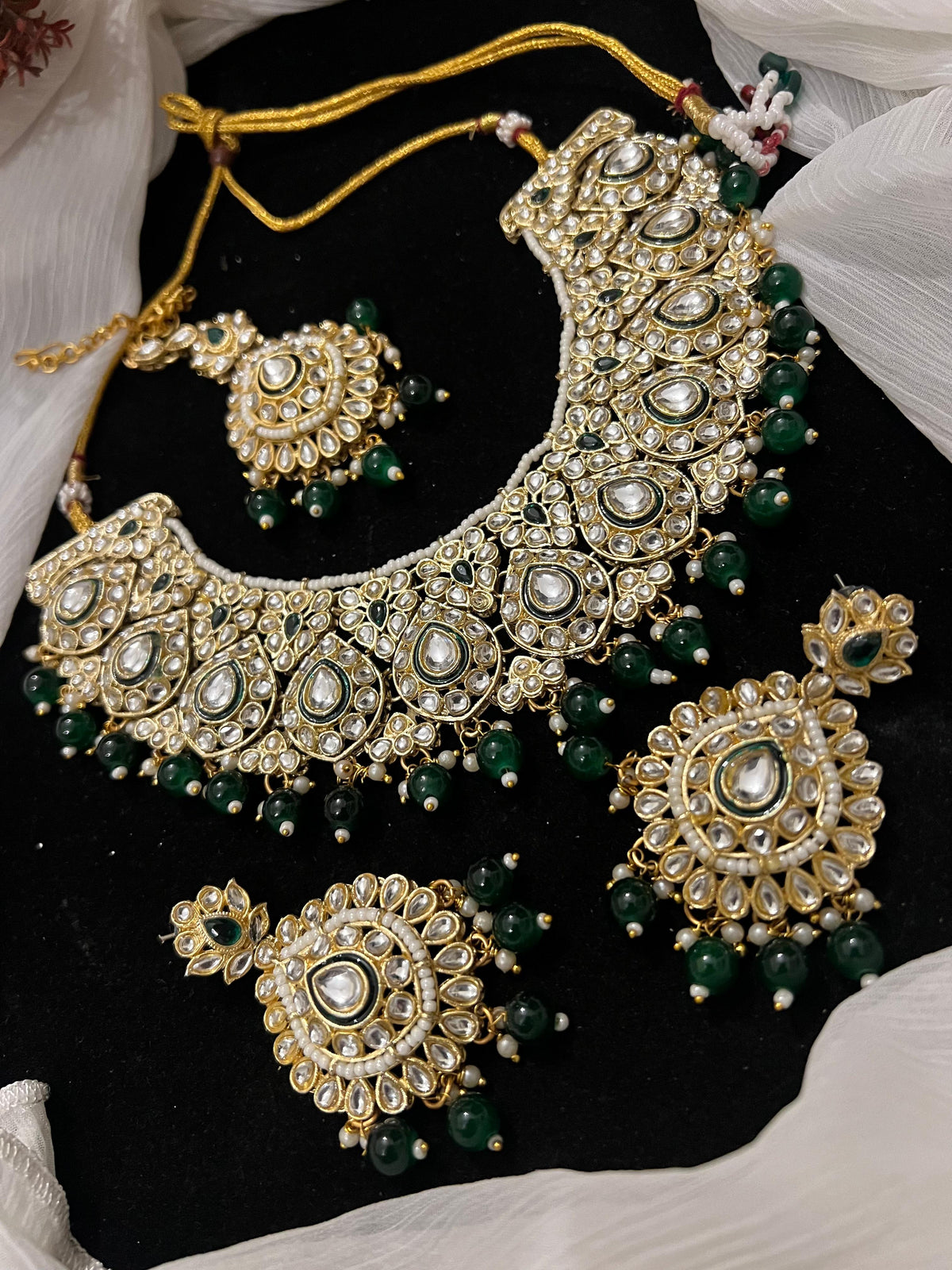 Sheesh kundan necklace sets