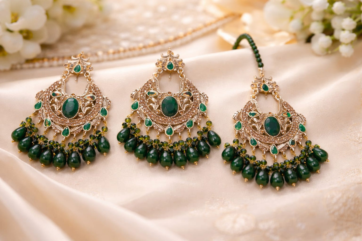 Vintage Antique Look/Style Earrings bindiya Set