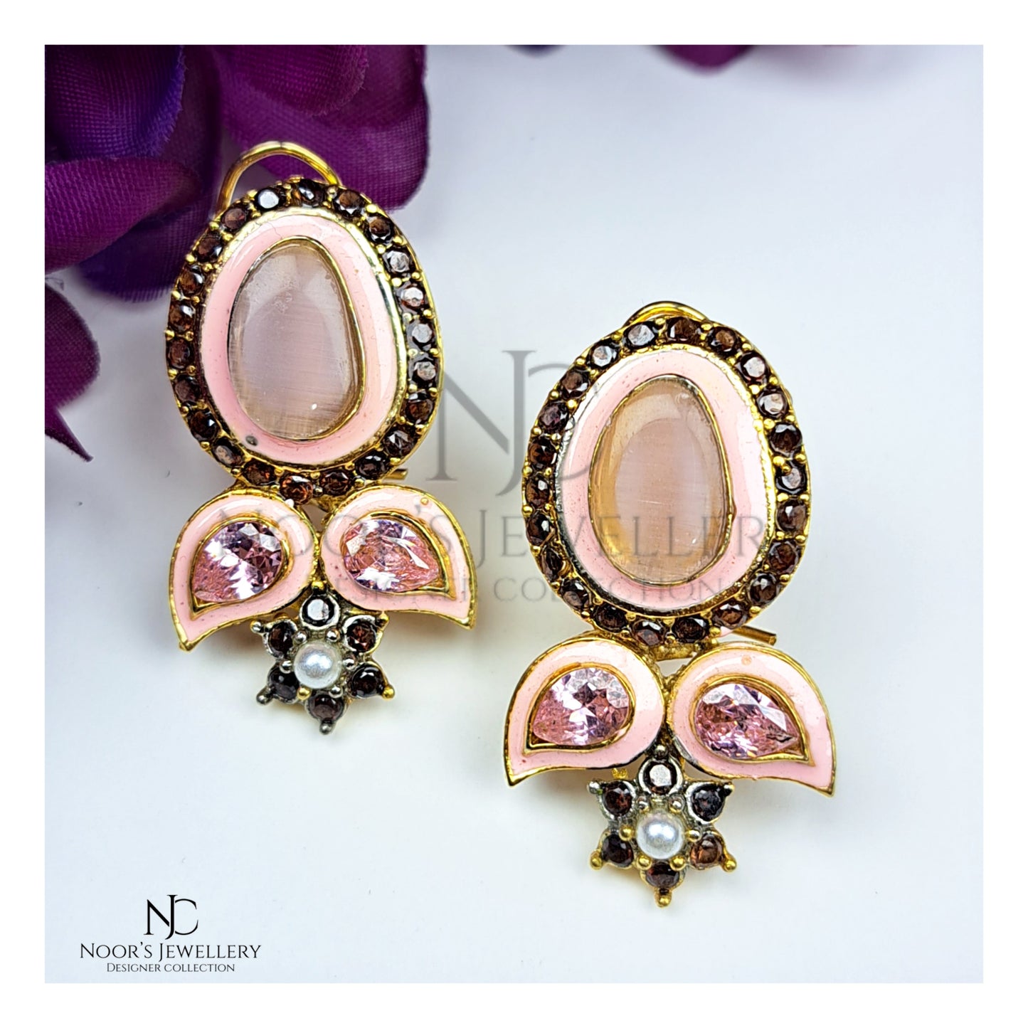 Pink Fragile Earrings