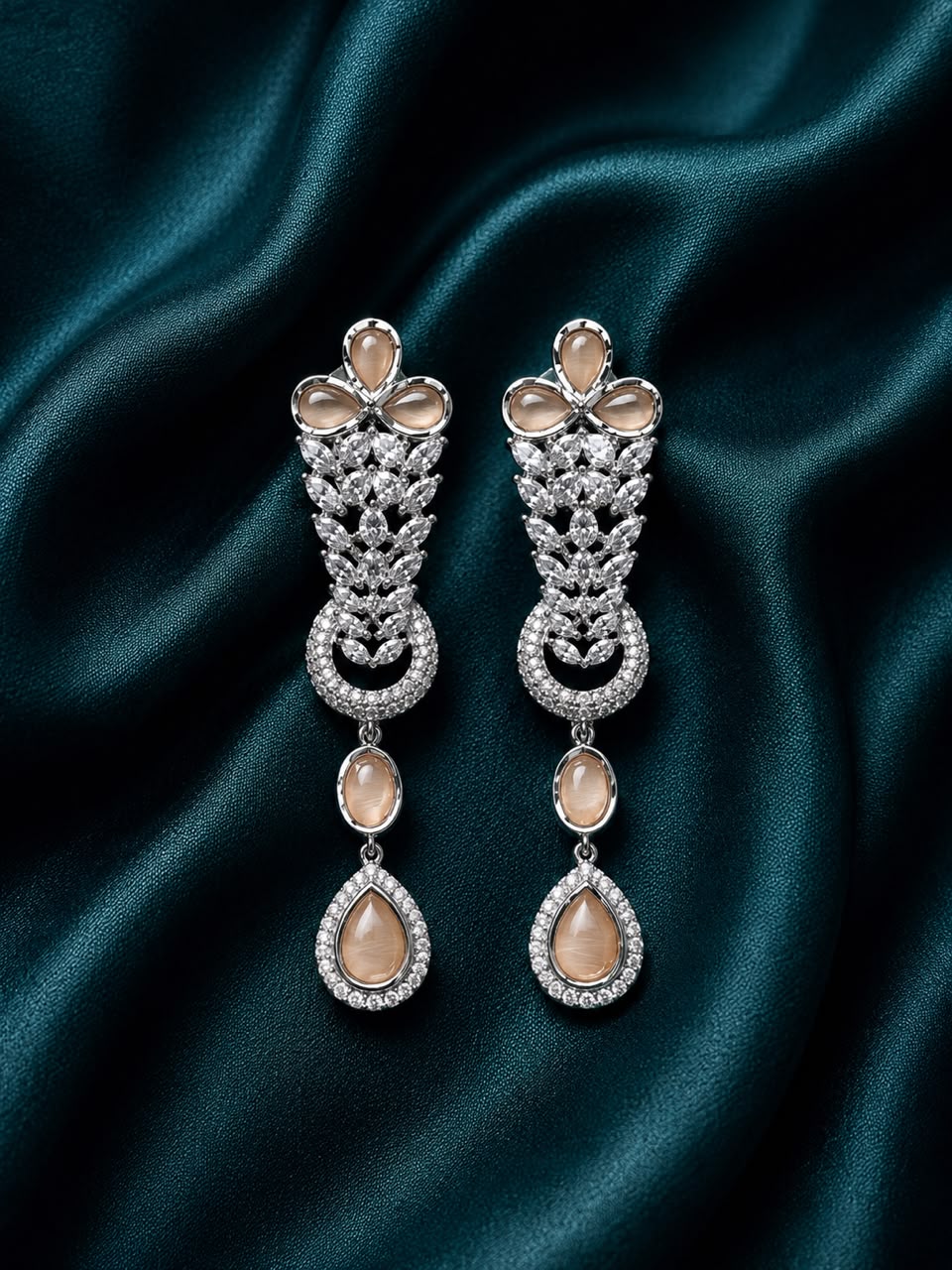 Zircon earrings
