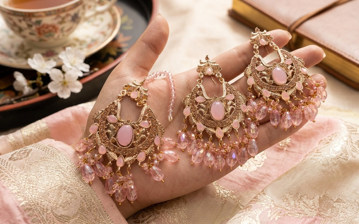 Vintage Antique Look/Style Earrings bindiya Set