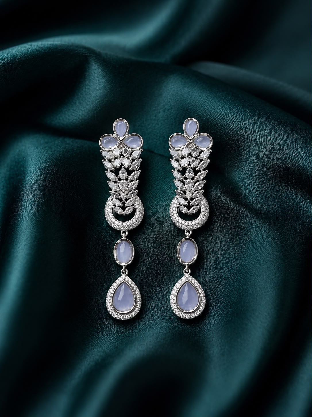 Zircon earrings