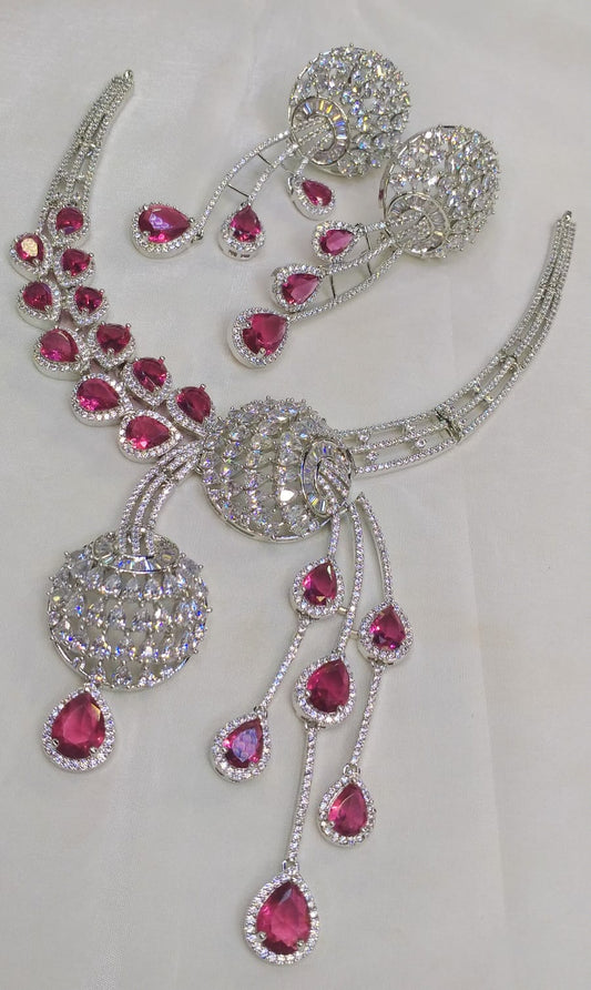 Zircon necklace set