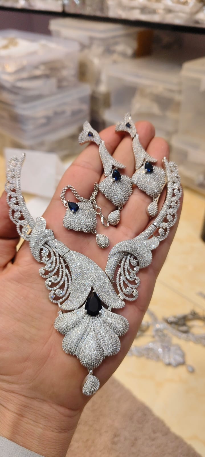 zircon necklace sets