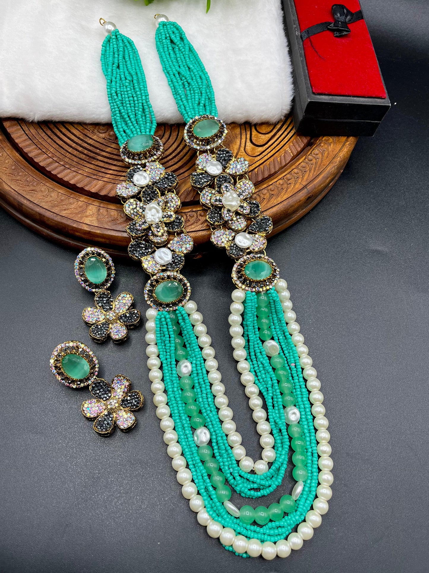 Beautiful Mala set Available in All colours