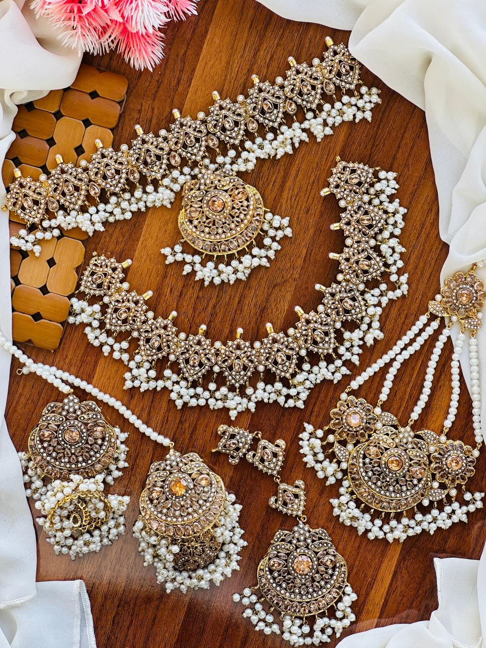 Beautiful Casting Noratan Bridal sets Weightless jhumkies