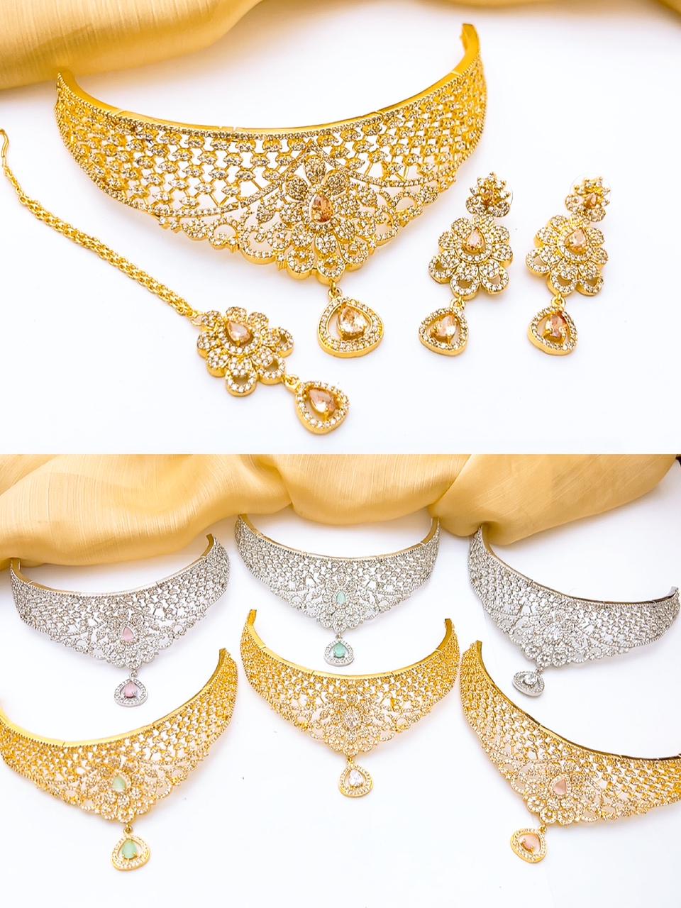 One carat chokersets