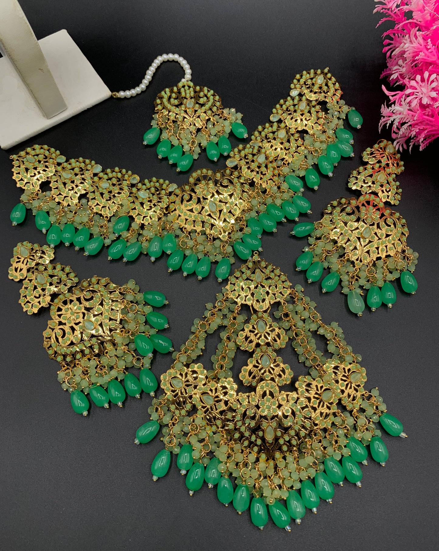 Premium Quality Hyderabadi  Patra Colourful Bridal Set