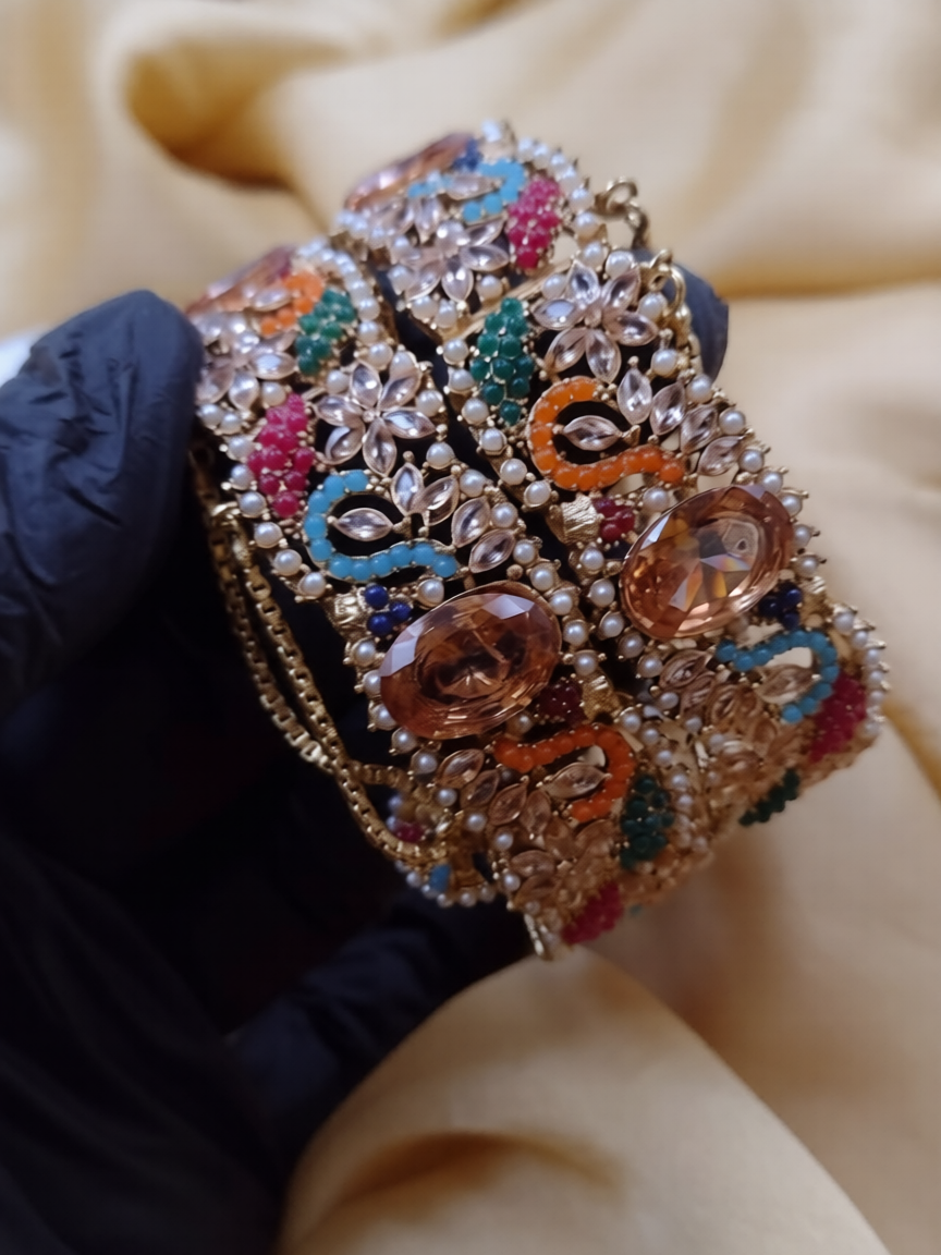 New design  Stylish  Zarqan Open able  Two piece bangle