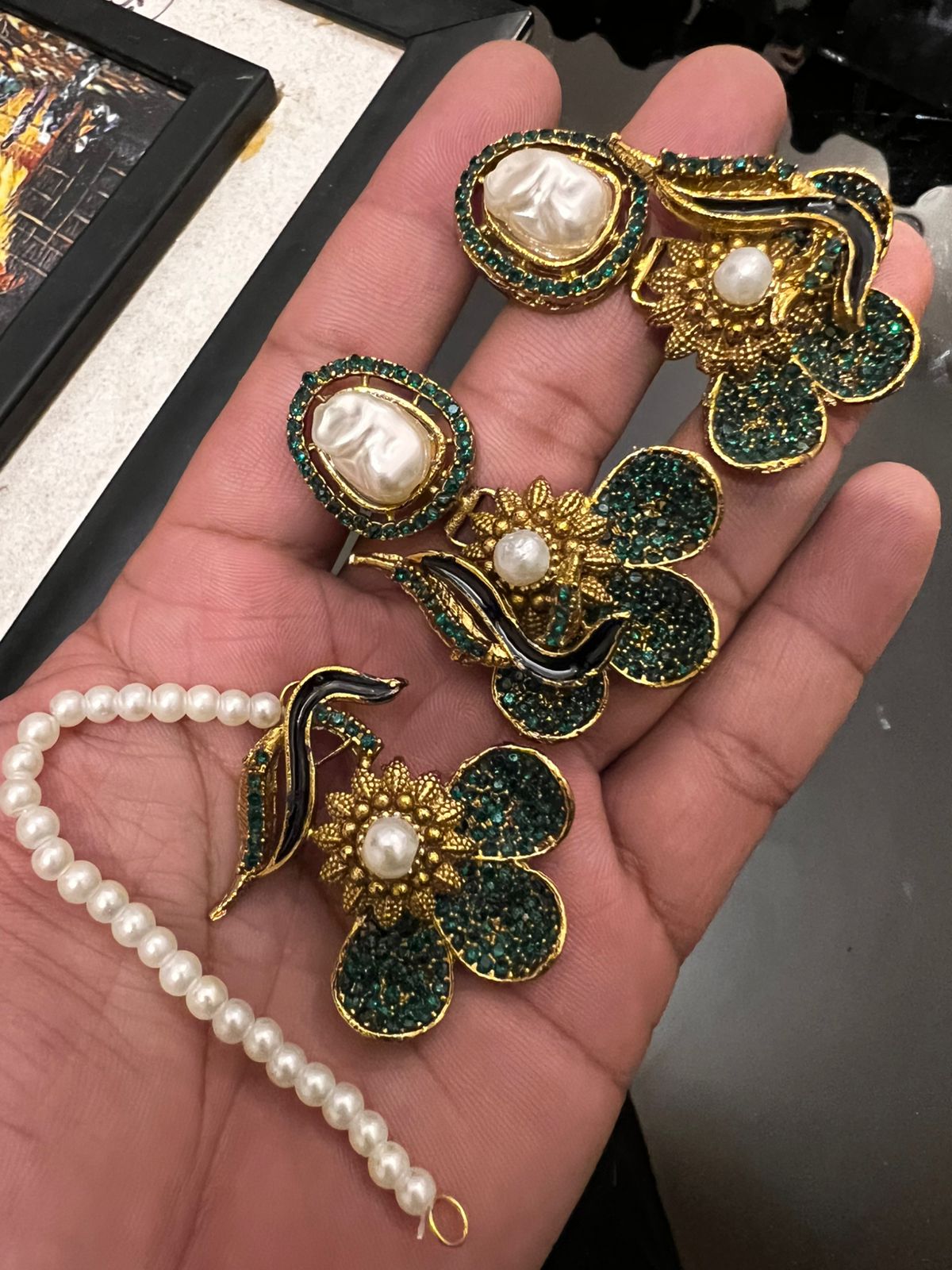 New Earrings tikka