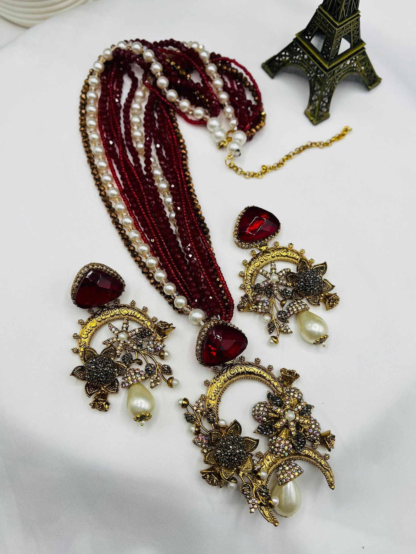 Beautiful Mala set Available in All colours Heavy Mala