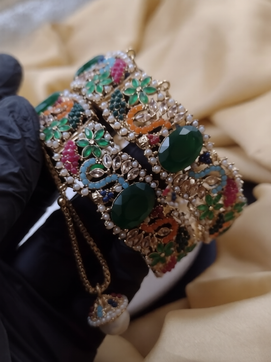 New design  Stylish  Zarqan Open able  Two piece bangle
