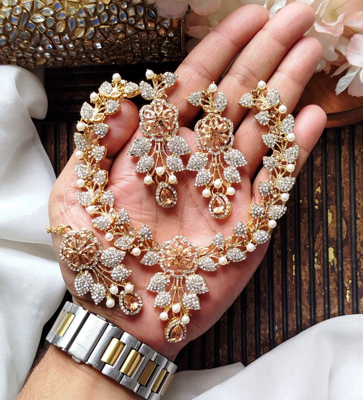 Beautiful Zarqoon stone Egyption style  Set
