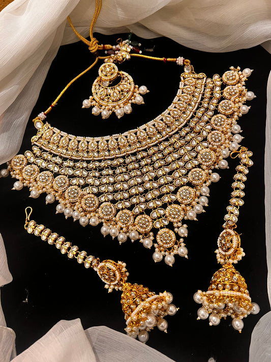 Sheesh kundan necklace set