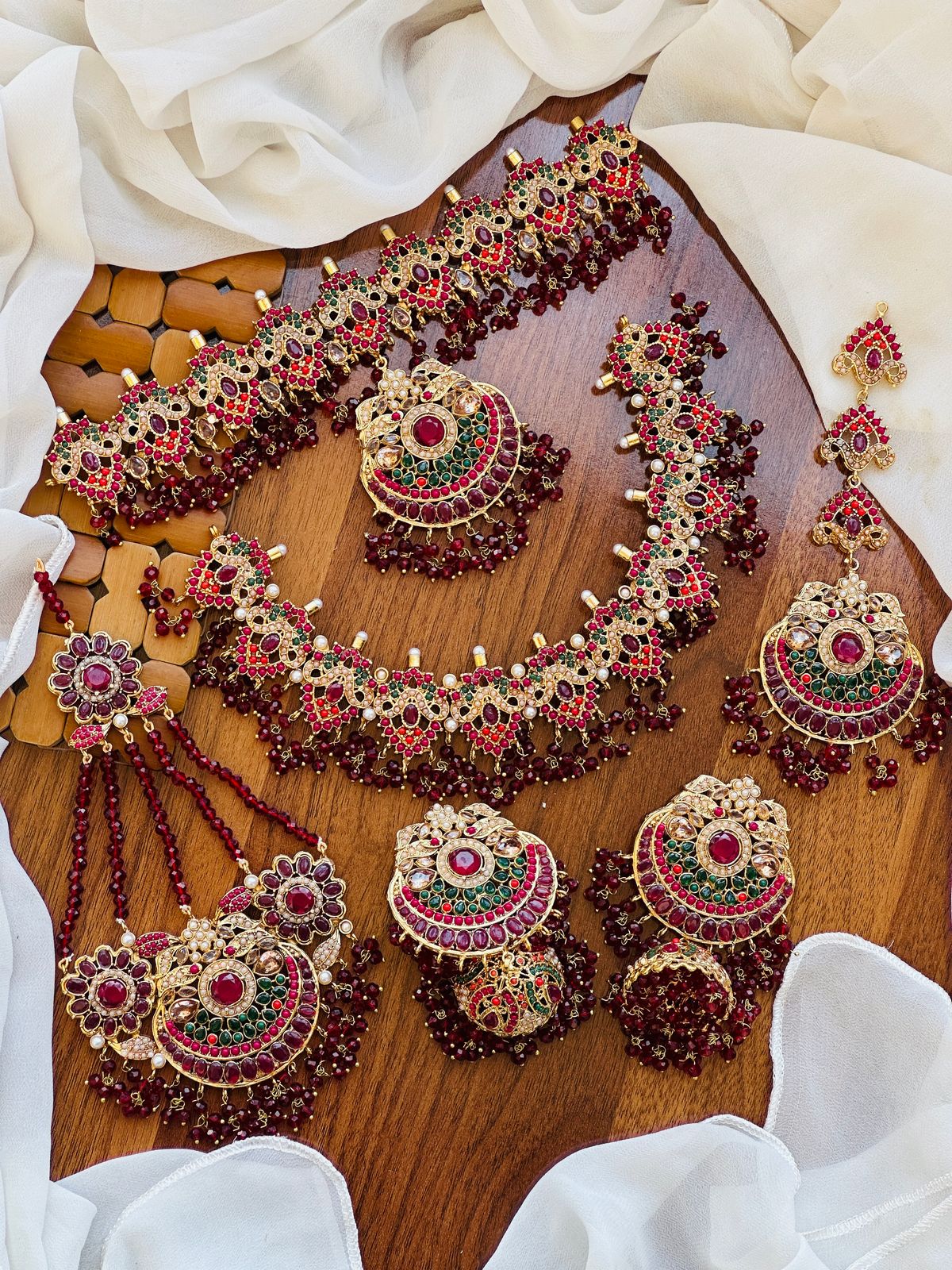 Beautiful Casting Noratan Bridal sets Weightless jhumkies