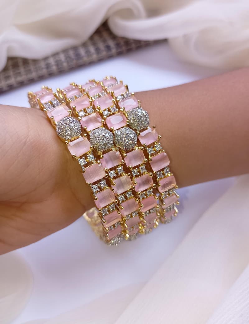 Premium Quality American Diamond Zarcon Bangels