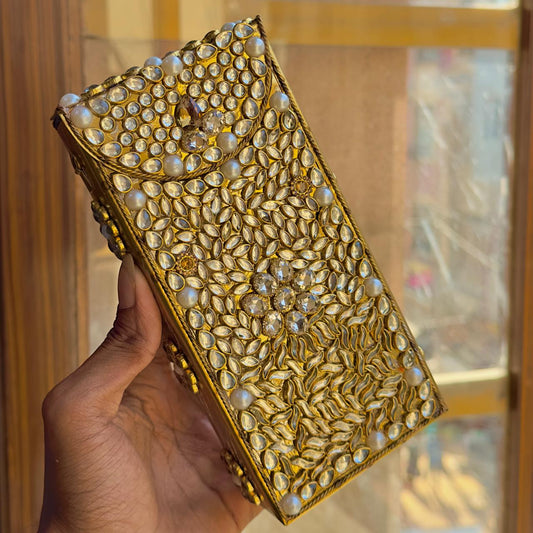 New designer clutch kundan works