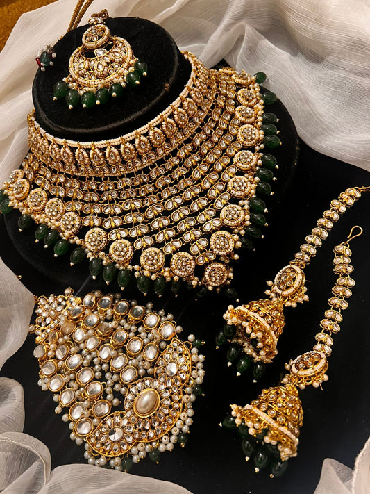 Sheesh kundan necklace set