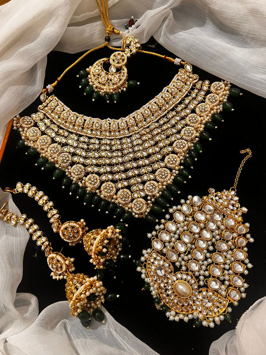 Sheesh kundan necklace set