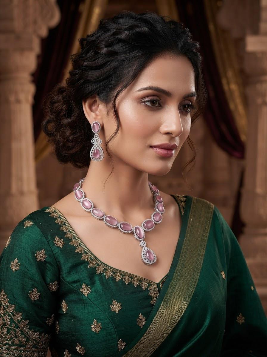 Necklace sets zircon
