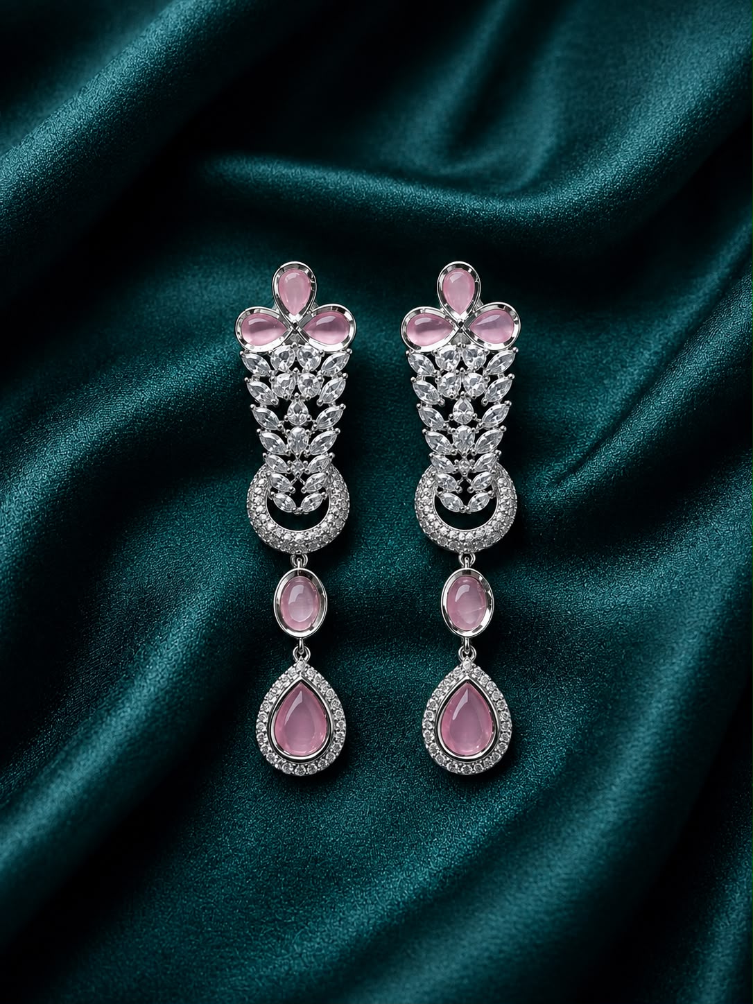 Zircon earrings