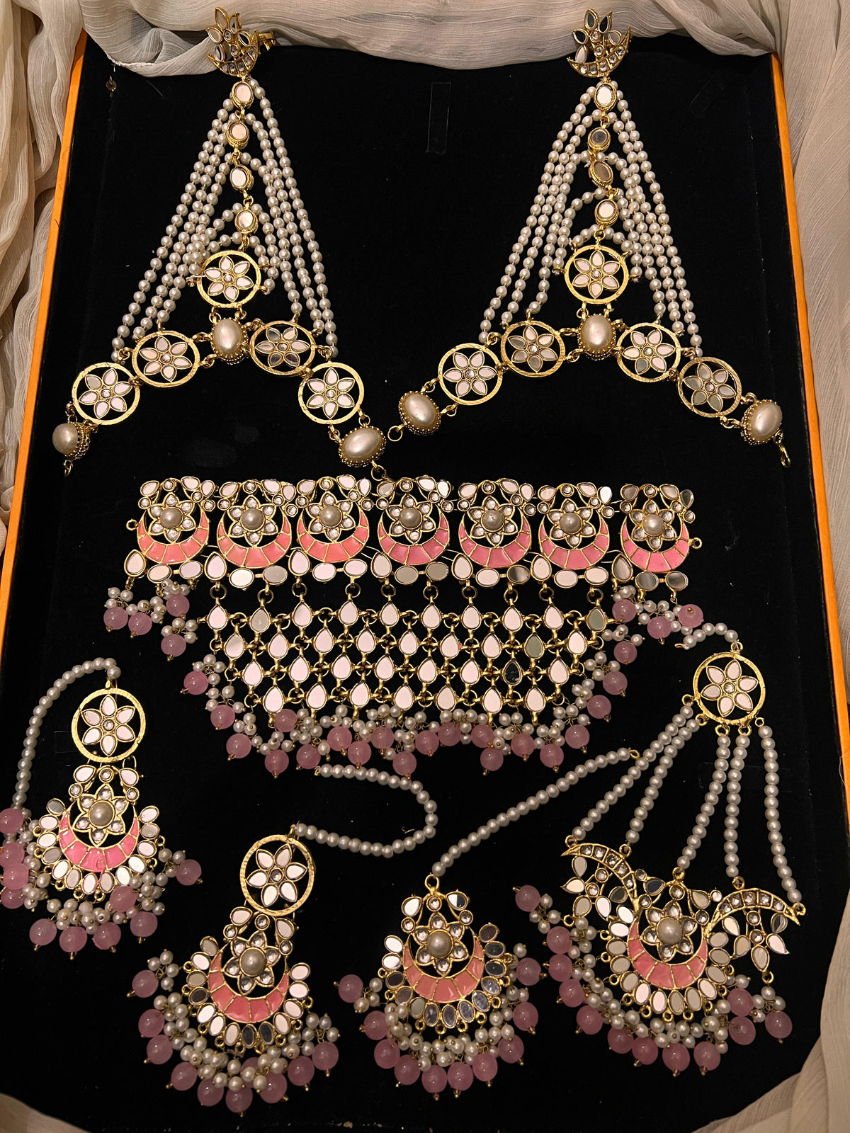 Sheesh kundan bridal sets