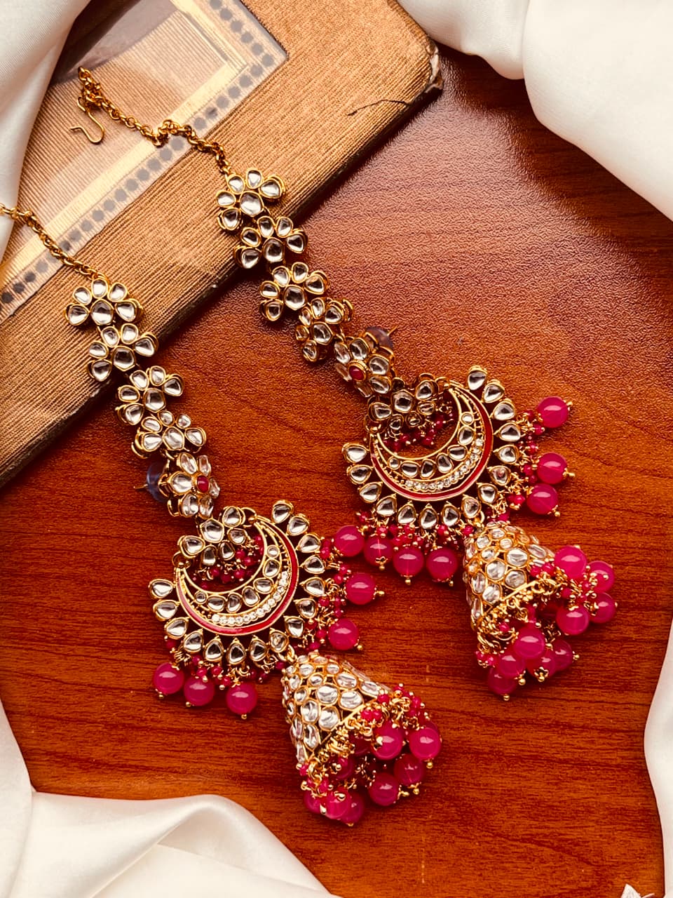 Premium Indian Kundan Jhumki