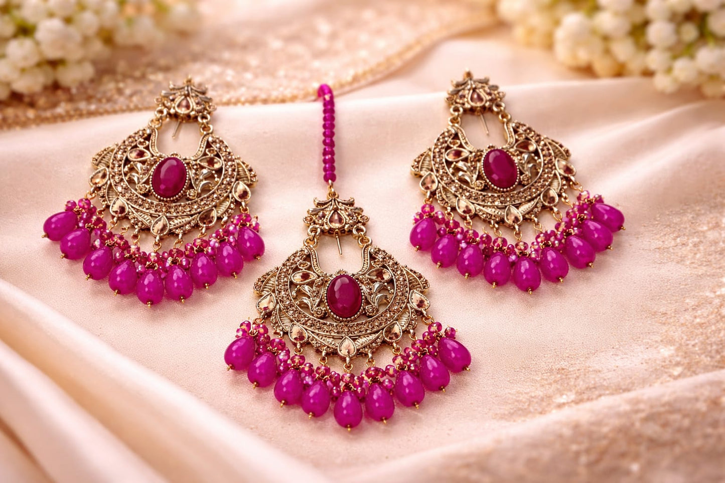 Vintage Antique Look/Style Earrings bindiya Set