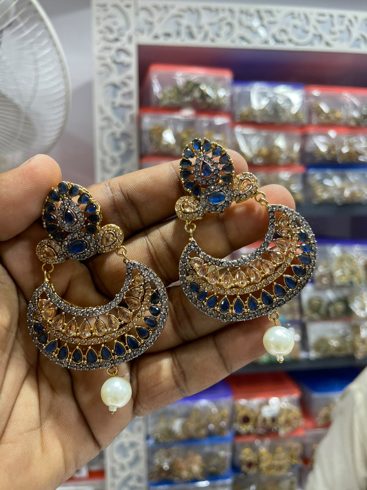 Designer collection Handmade stone with turkish work chokkar set