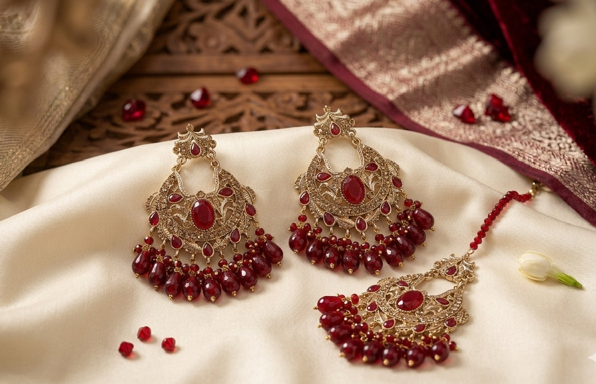 Vintage Antique Look/Style Earrings bindiya Set