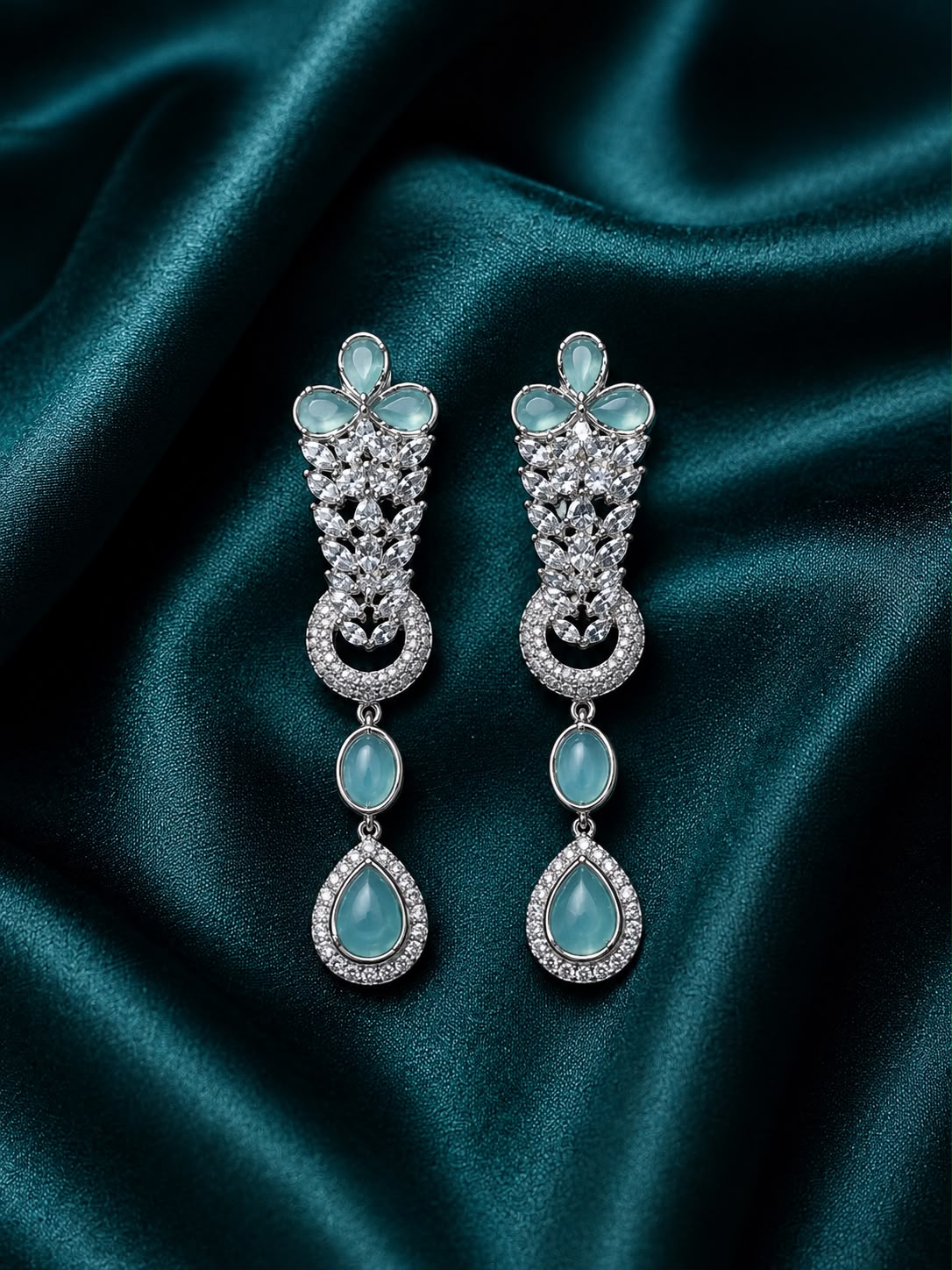 Zircon earrings