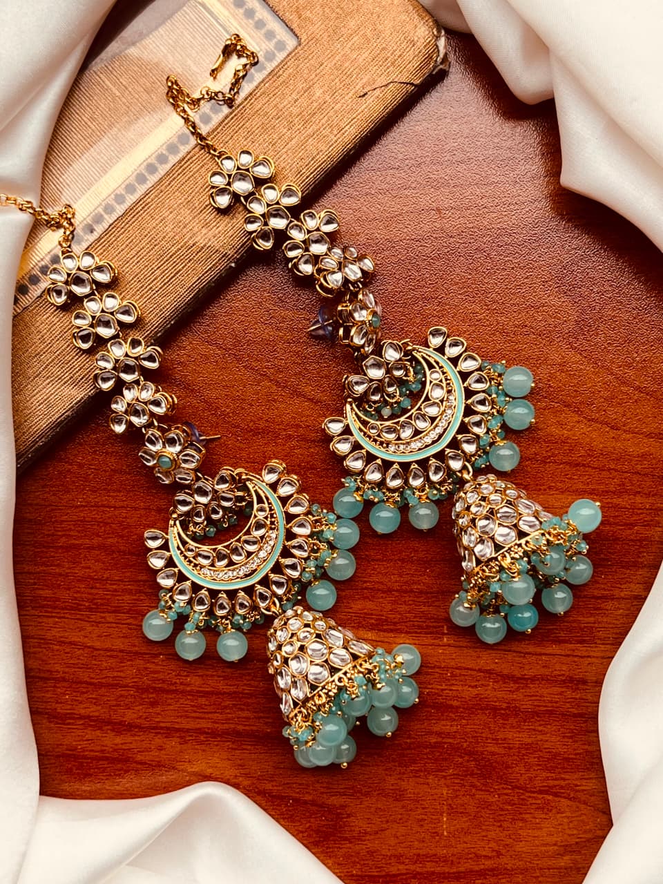 Premium Indian Kundan Jhumki