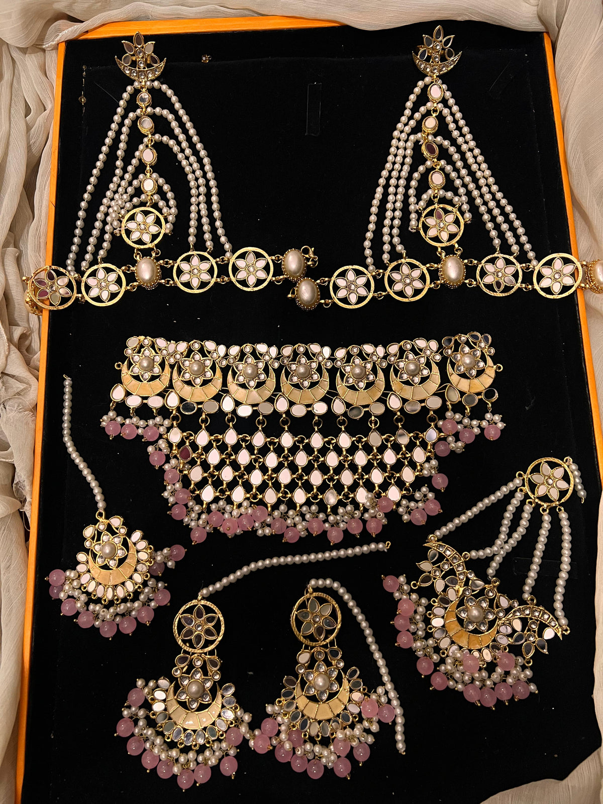 Sheesh kundan bridal sets