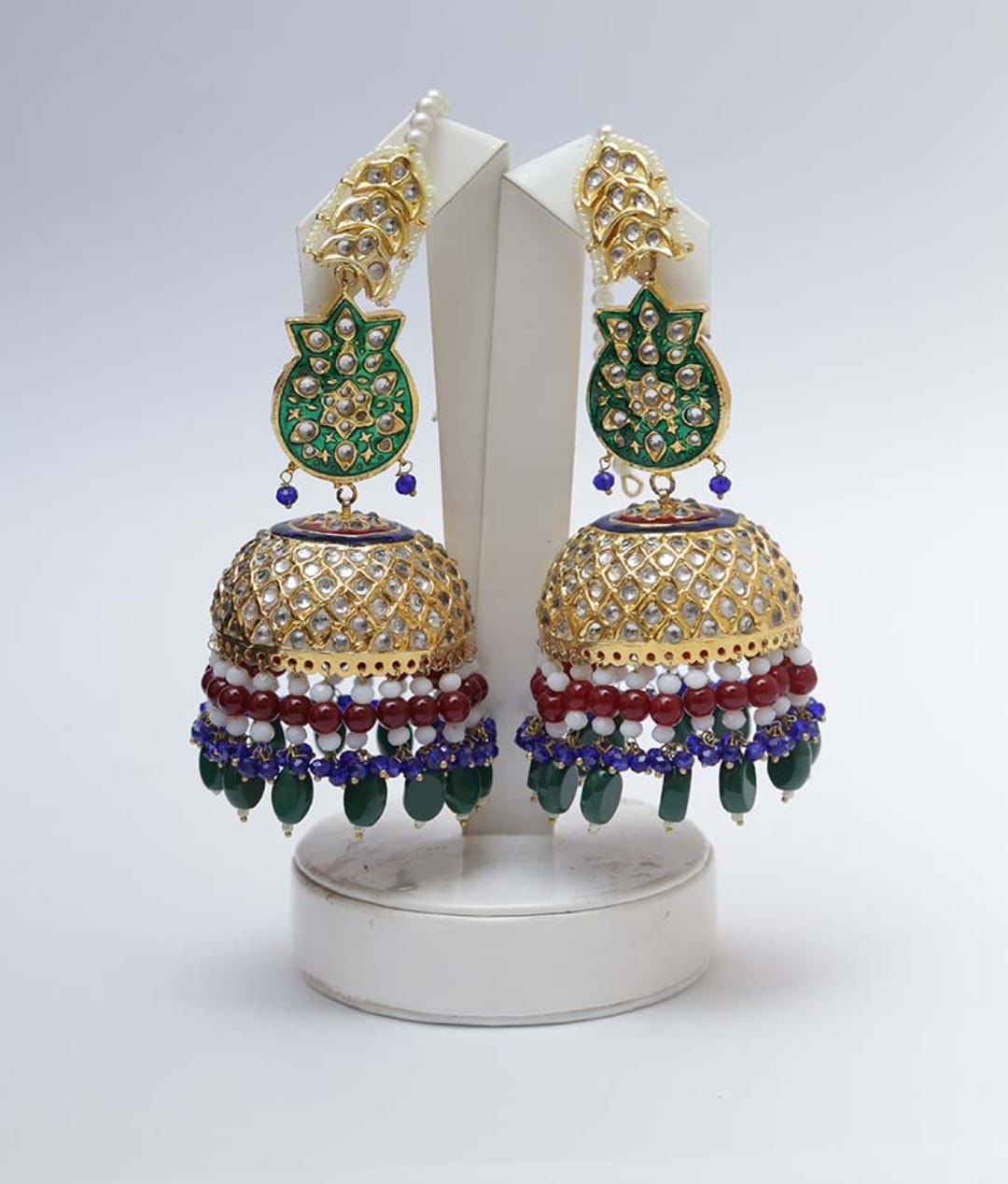 Earrings jhumkas nauratan with saharas