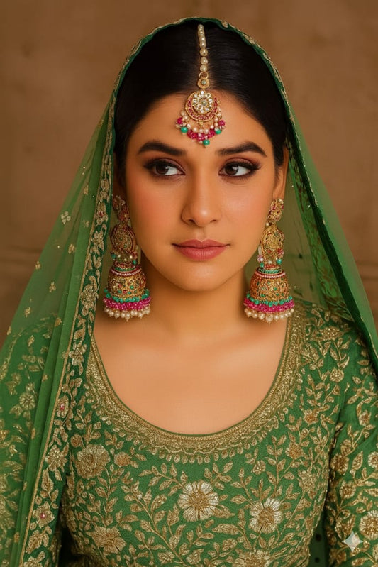 Earrings jhumkas nauratan with saharas
