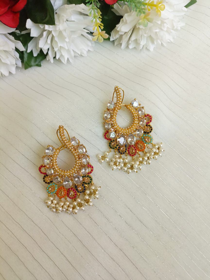 New Designer Nauratan Earrings