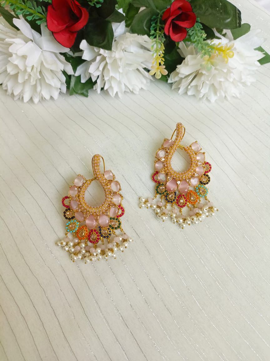 New Designer Nauratan Earrings