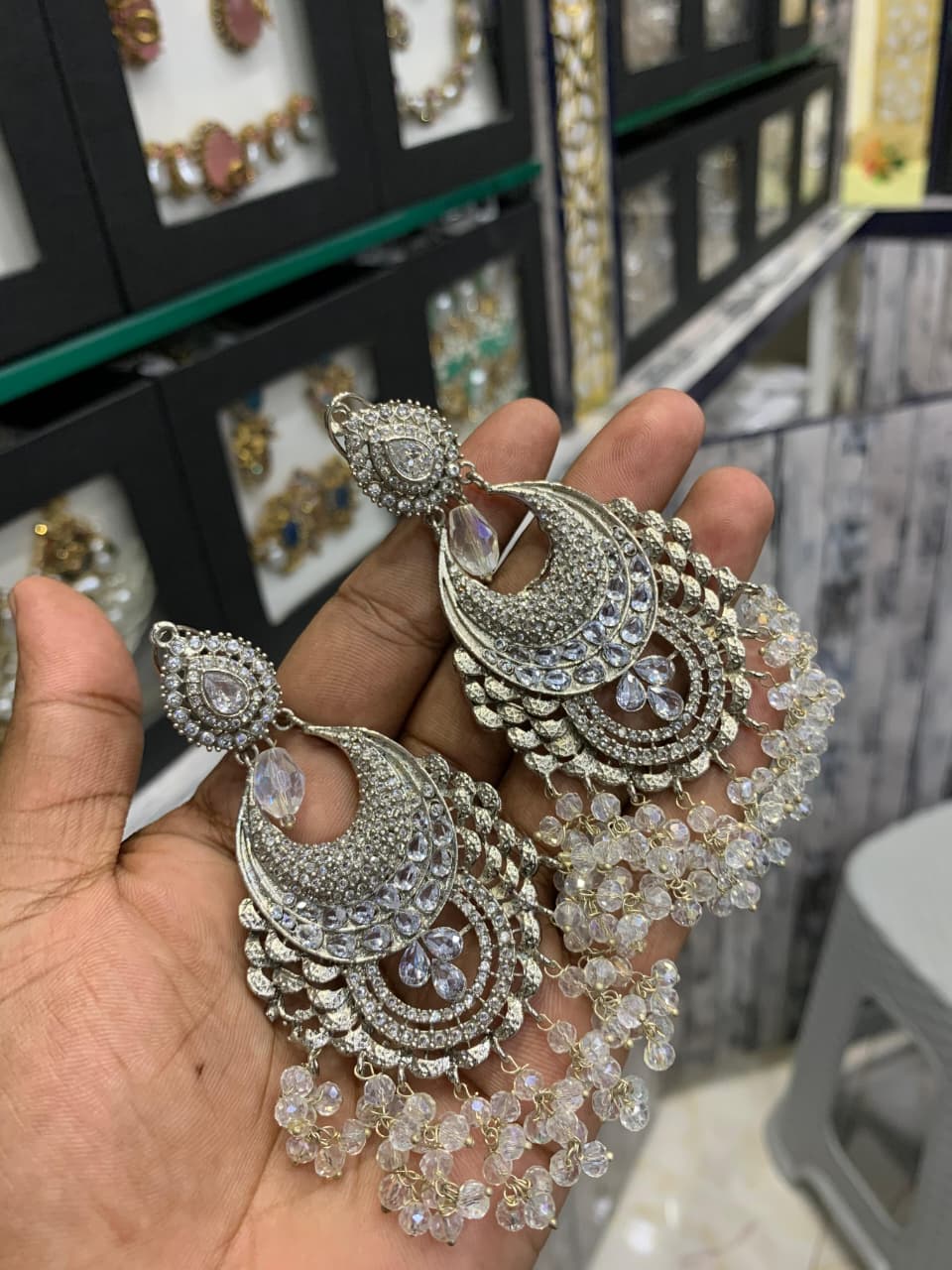 New Arrival Handmade Casting Zircon Designer Earings