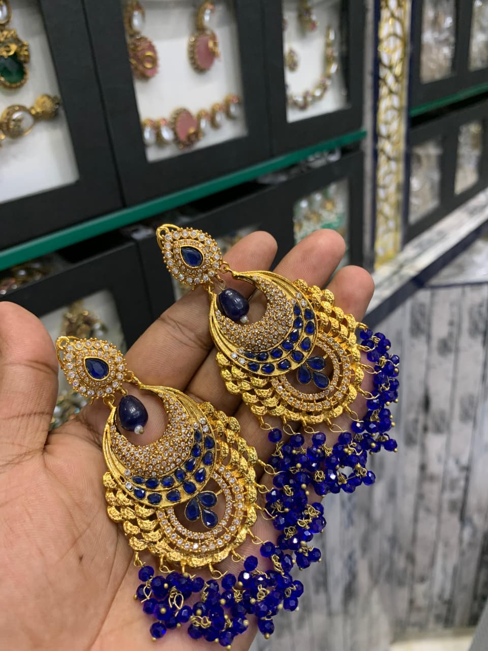 New Arrival Handmade Casting Zircon Designer Earings