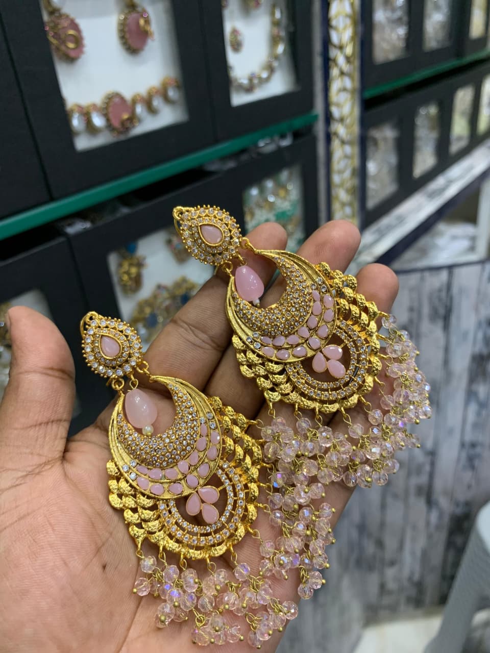 New Arrival Handmade Casting Zircon Designer Earings