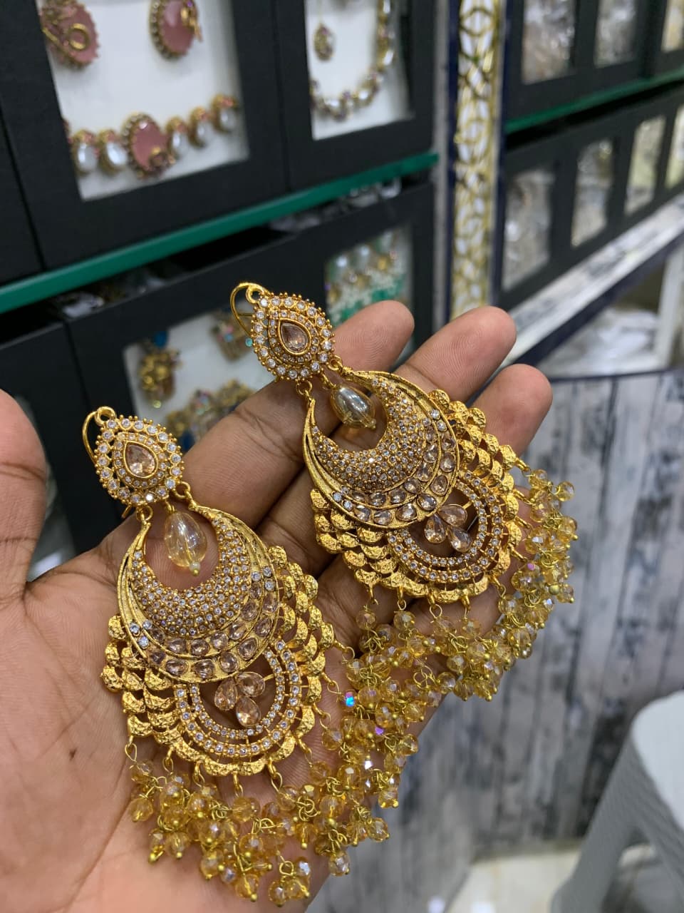 New Arrival Handmade Casting Zircon Designer Earings