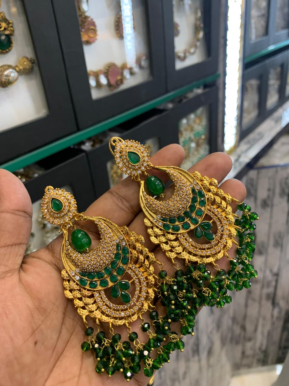 New Arrival Handmade Casting Zircon Designer Earings