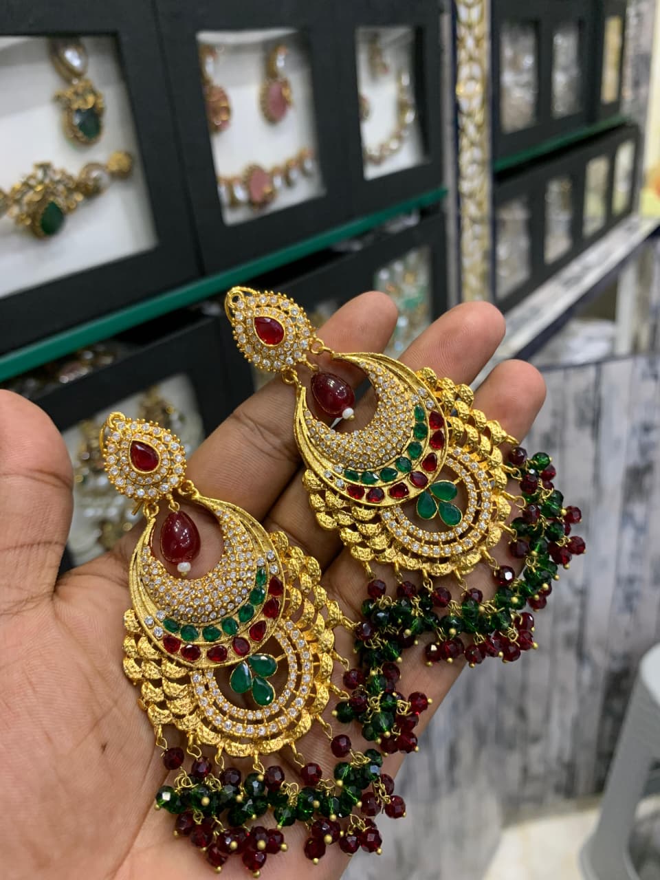 New Arrival Handmade Casting Zircon Designer Earings