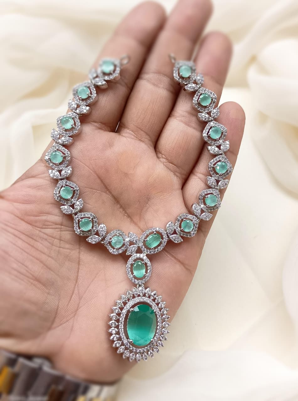 American diamond necklace sets