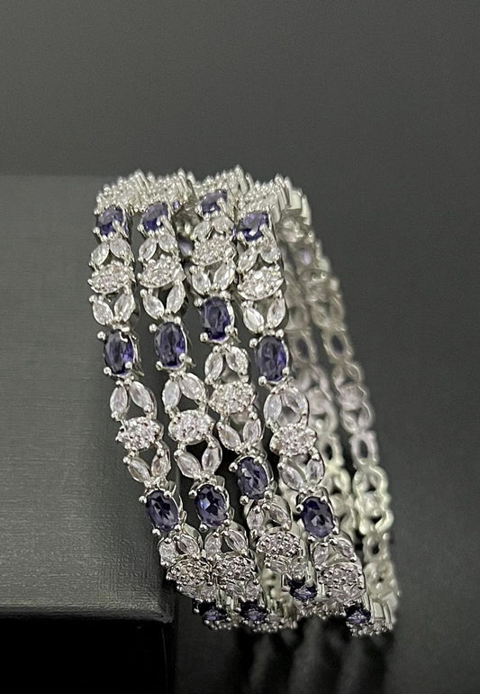 Purple zirconia necklace